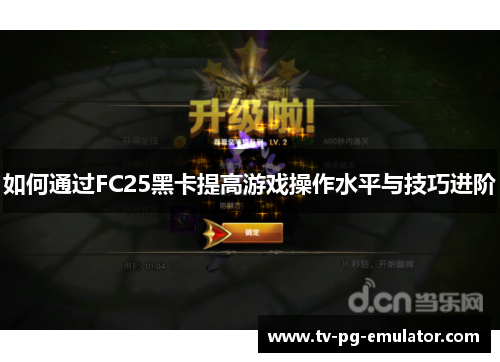 如何通过FC25黑卡提高游戏操作水平与技巧进阶