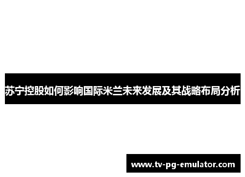 苏宁控股如何影响国际米兰未来发展及其战略布局分析