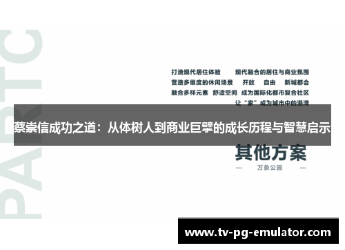 蔡崇信成功之道:从体树人到商业巨擘的成长历程与智慧启示 蔡崇信成功之道:从体树人到商业巨擘的成长历程与智慧启示